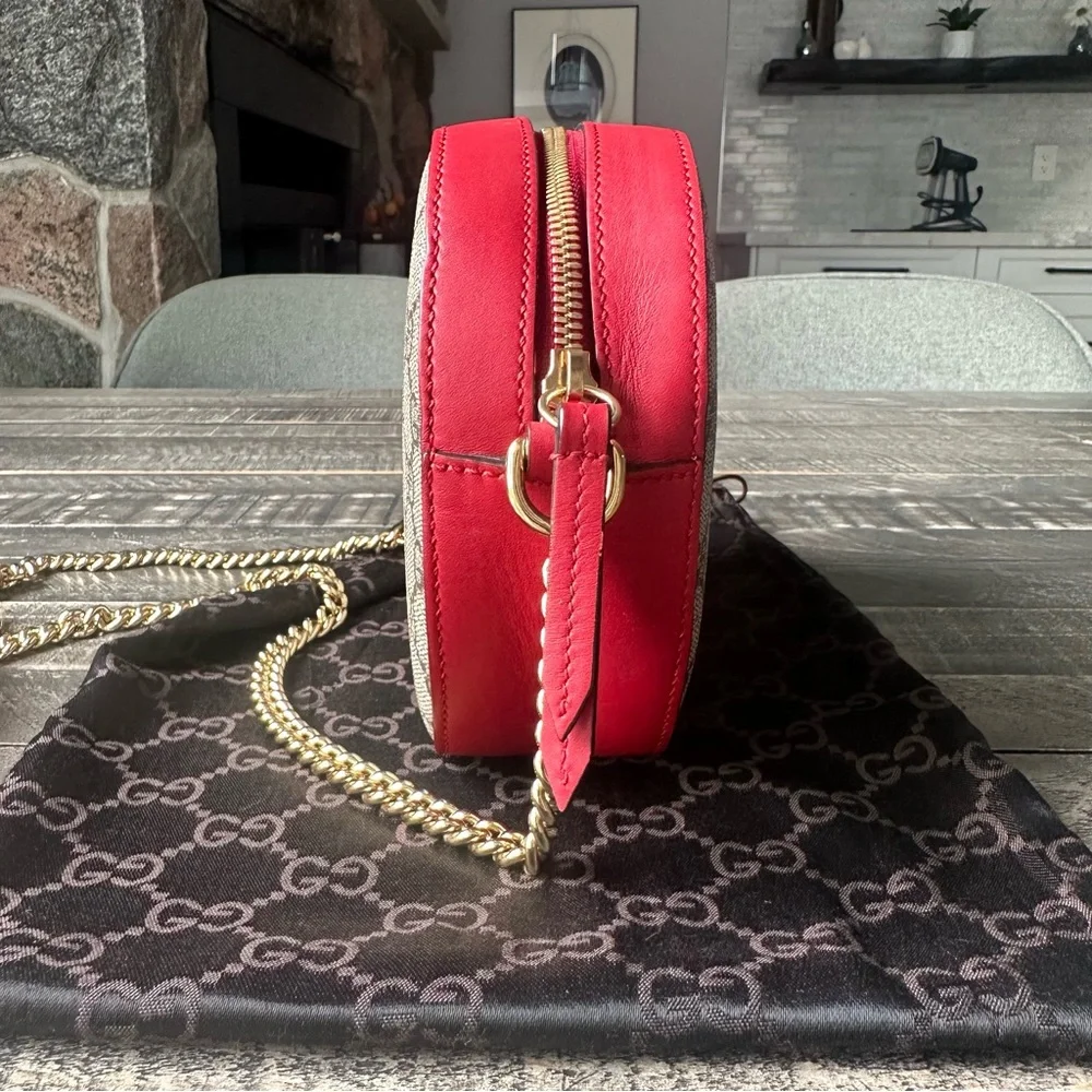 🐍Gucci🐍 Limited Edition GG Supreme Snake♥️Heart Bag - Picture 5 of 12